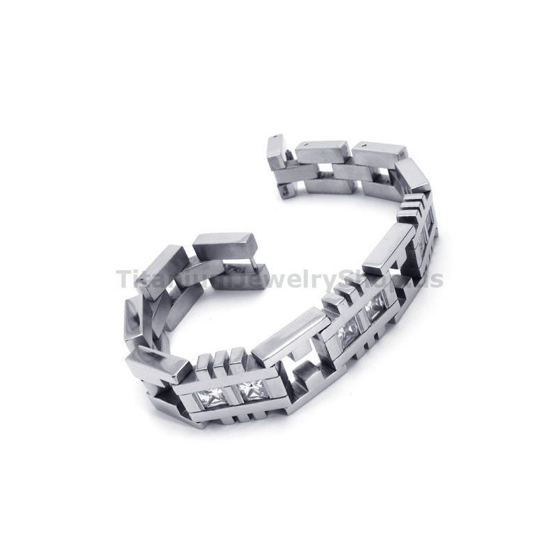 Herrarmband I Titan Med Diamanter Herrarmband I Titan Med Diamanter