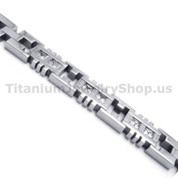 Herrarmband I Titan Med Diamanter