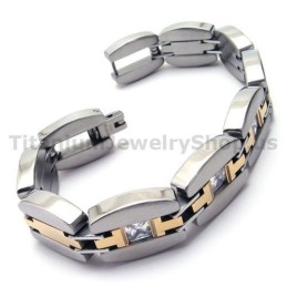 Herrarmband I Titan Med Diamanter