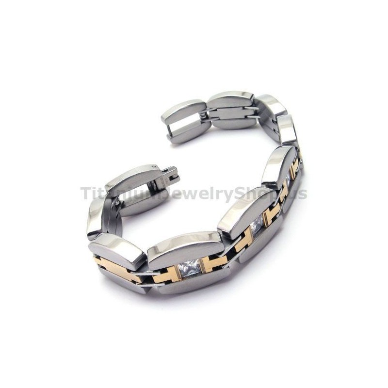 Herrarmband I Titan Med Diamanter Herrarmband I Titan Med Diamanter