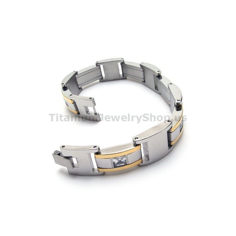Herrarmband I Titan Med Diamanter Herrarmband I Titan Med Diamanter