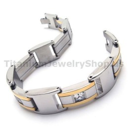 Herrarmband I Titan Med Diamanter