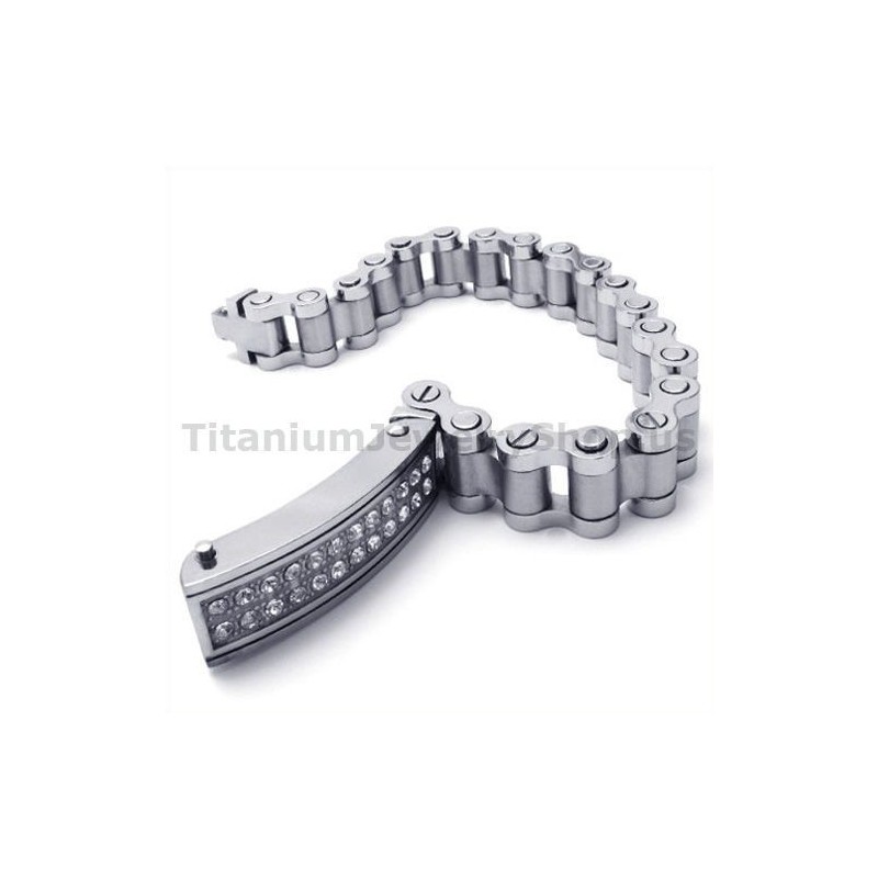 Herrarmband I Titan Med Diamanter Herrarmband I Titan Med Diamanter