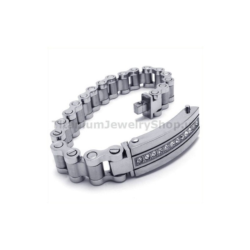 Herrarmband I Titan Med Diamanter Herrarmband I Titan Med Diamanter