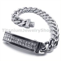 Herrarmband I Titan Med Diamanter