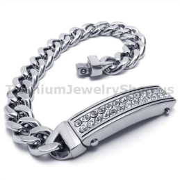 Herrarmband I Titan Med Diamanter