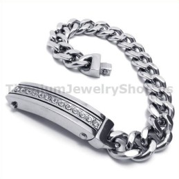 Herrarmband I Titan Med Diamanter