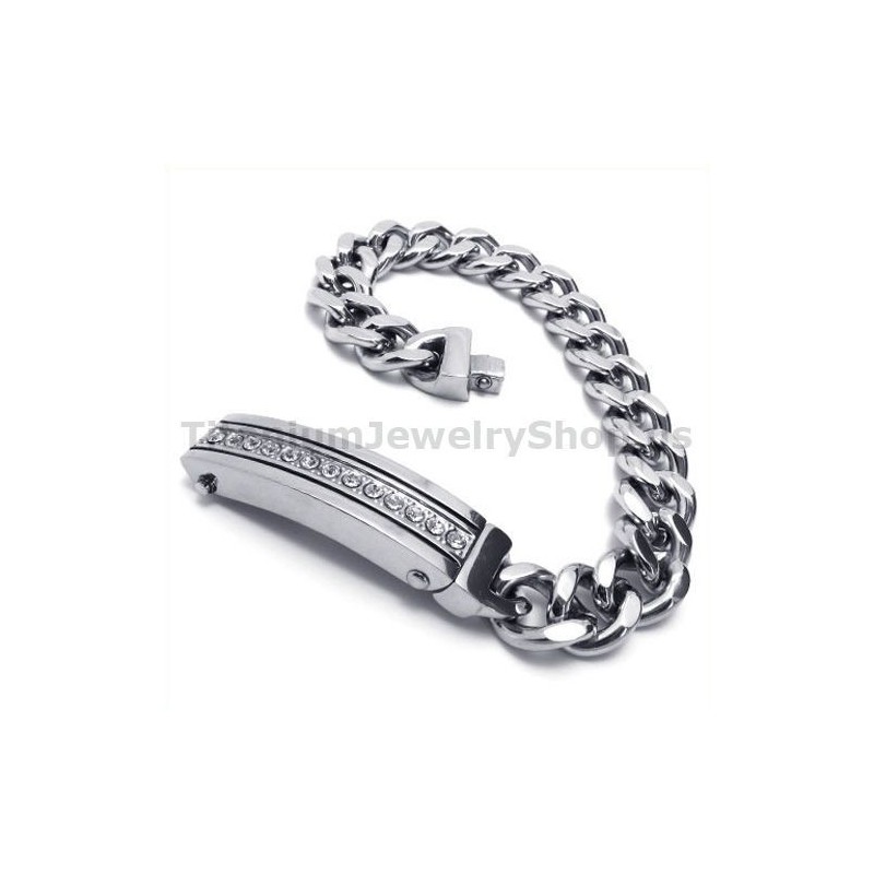 Herrarmband I Titan Med Diamanter Herrarmband I Titan Med Diamanter