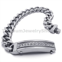 Herrarmband I Titan Med Diamanter