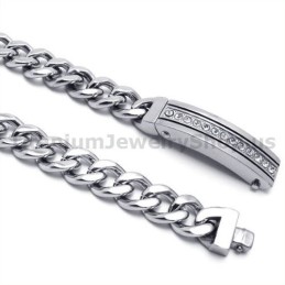 Herrarmband I Titan Med Diamanter
