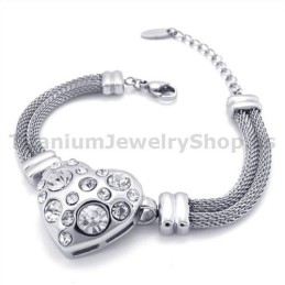 Damarmband I Titan Med Diamanter