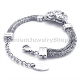 Damarmband I Titan Med Diamanter