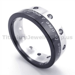 Svart Titanring