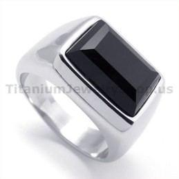 Titanring Med Zirkon