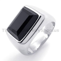 Titanring Med Zirkon