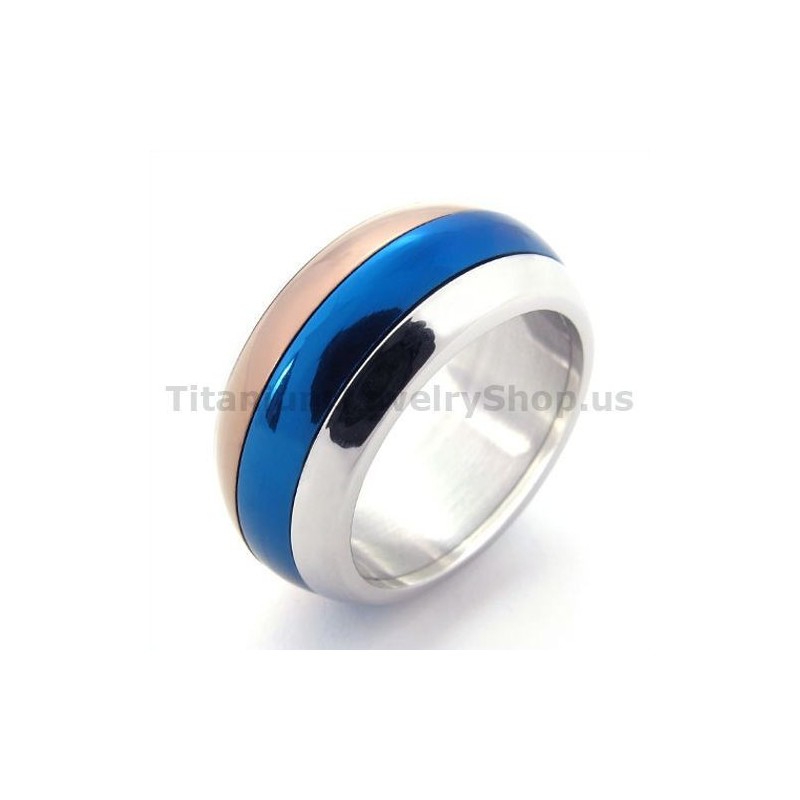 Trefärgad Titanring Trefärgad Titanring