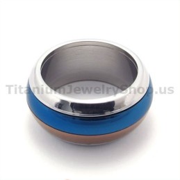Trefärgad Titanring