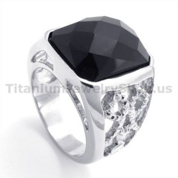Titanring Med Zirkon