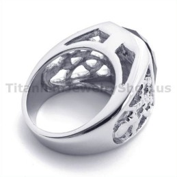 Titanring Med Zirkon