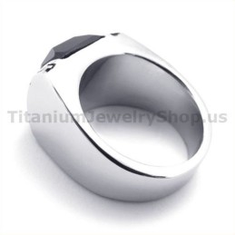Titanring Med Zirkon