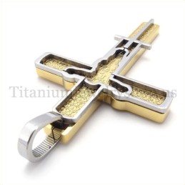 Guldsnidad Jesus-Mönster Titan Korshänge