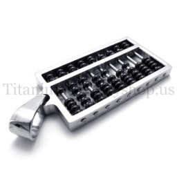 Svart Abacus Titanhänge