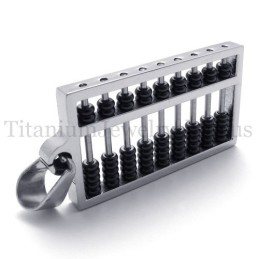 Svart Abacus Titanhänge
