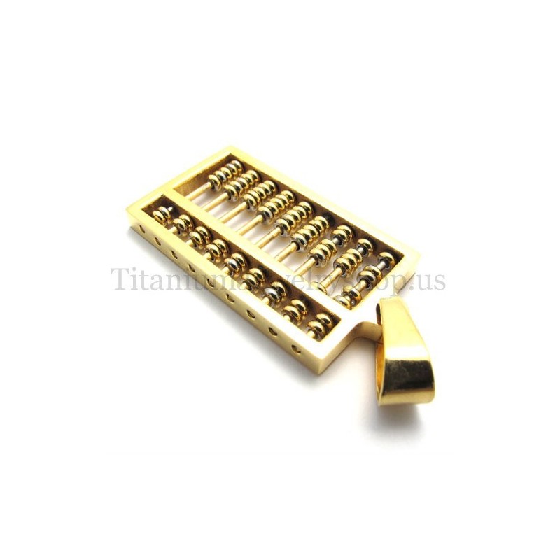 Guld Abacus Titanhänge Guld Abacus Titanhänge