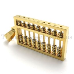 Guld Abacus Titanhänge