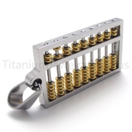 Nytt Gyllene Abacus Titanhänge