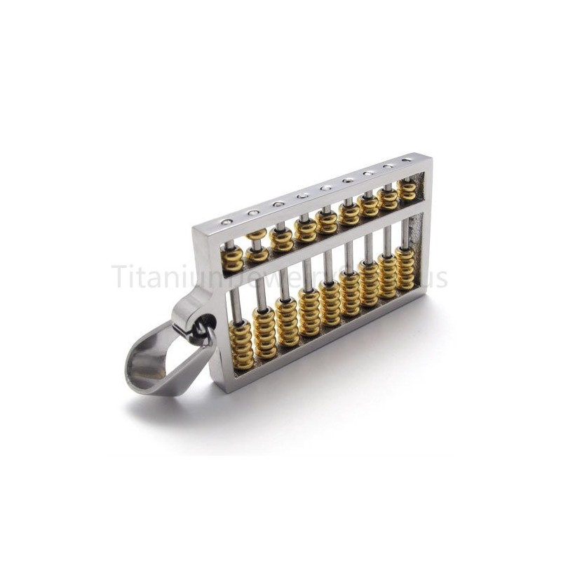 Nytt Gyllene Abacus Titanhänge Nytt Gyllene Abacus Titanhänge