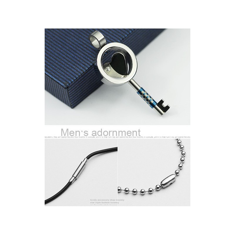 Moderiktigt Hjärtlåsnyckel Titanhalsband Med Hänge (Ny Stil) Moderiktigt Hjärtlåsnyckel Titanhalsband Med Hänge (Ny Stil)