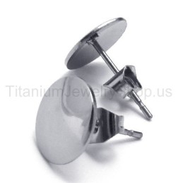 Enkla Silverörhängen I Titan