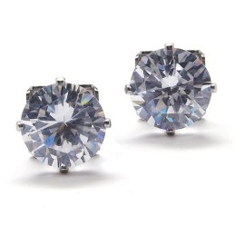Inlagda Diamantörhängen I Titan