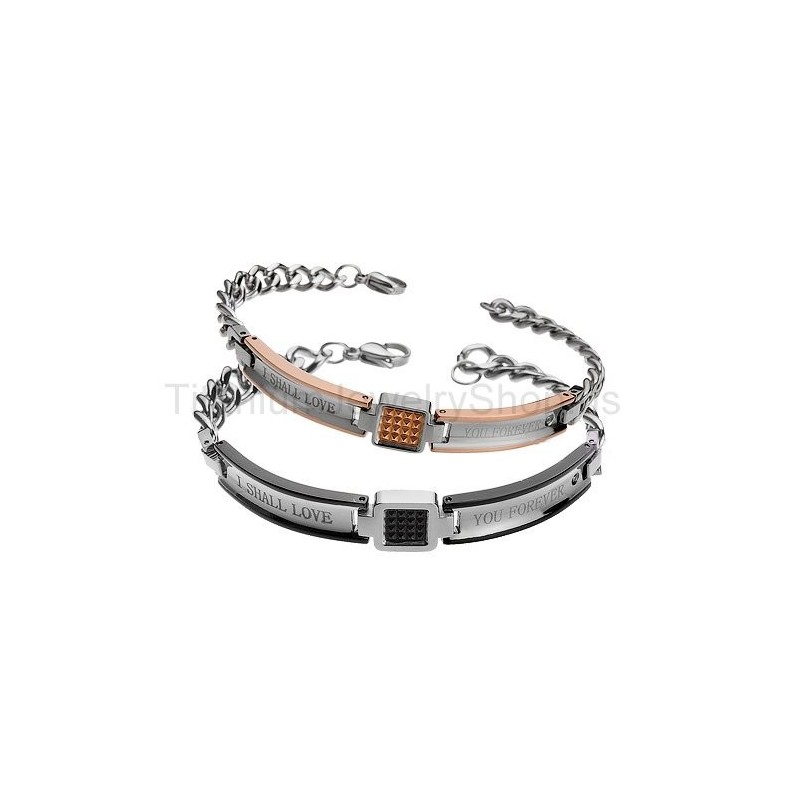 Jag Ska Älska Dig För Alltid Titanarmband Jag Ska Älska Dig För Alltid Titanarmband