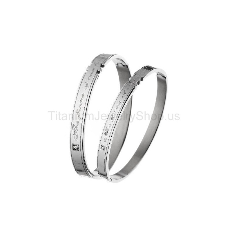 Vår Kärleks Flamma Titan Älskararmband Vår Kärleks Flamma Titan Älskararmband