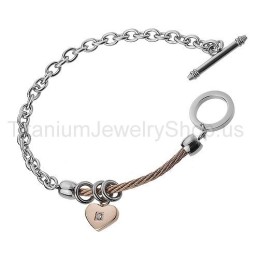 Älskling Kabel Titanarmband