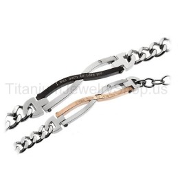 Jag Föddes För Att Älska Dig Titanarmband