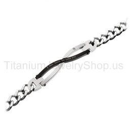 Jag Föddes För Att Älska Dig Titanarmband