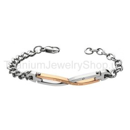 Jag Föddes För Att Älska Dig Titanarmband