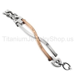 Jag Föddes För Att Älska Dig Titanarmband