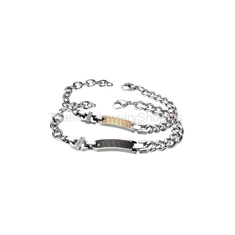 Titanarmband För Älskare Titanarmband För Älskare