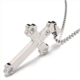 Cool Man Silver Cross Pure Titanium Hängsmycke Gåva