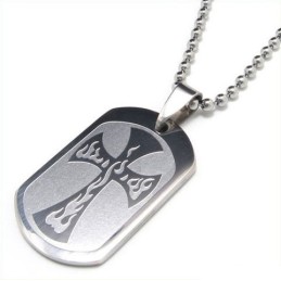 Cool Man Cross Halsband I Ren Titanium