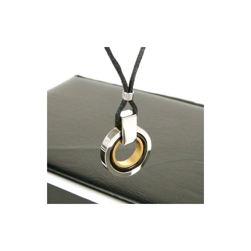 Man 3 Hoop 3 Färg Ren Titan Hänge Halsband Gratis Kedja Man 3 Hoop 3 Färg Ren Titan Hänge Halsband Gratis Kedja