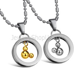 Titan, Silver Och Guld, Mickey-Hängen Med Gratis Kedjor 264