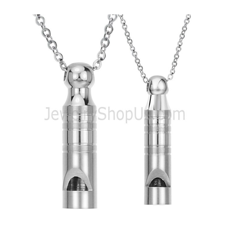 Titan Silver Lovers Whistle Hängsmycken Med Gratis Kedjor 205 Titan Silver Lovers Whistle Hängsmycken Med Gratis Kedjor 205