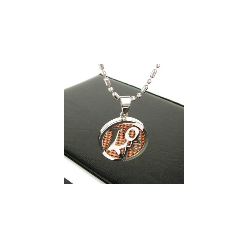 Sutra Man Halsband I Roséguld Med Kärlek Och Hänge I Ren Titan. Sutra Man Halsband I Roséguld Med Kärlek Och Hänge I Ren Titan.