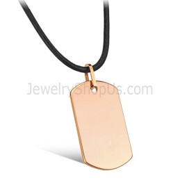 Roséguld Volfram Etikett Hänge C633