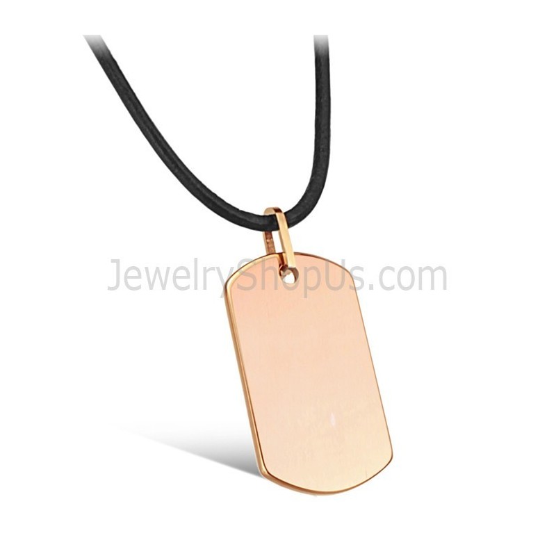 Roséguld Volfram Etikett Hänge C633 Roséguld Volfram Etikett Hänge C633